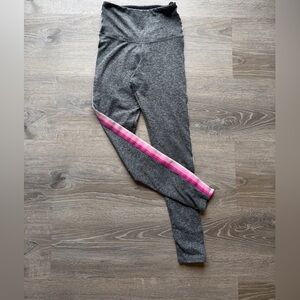 Gray and Pink Women's Leggings